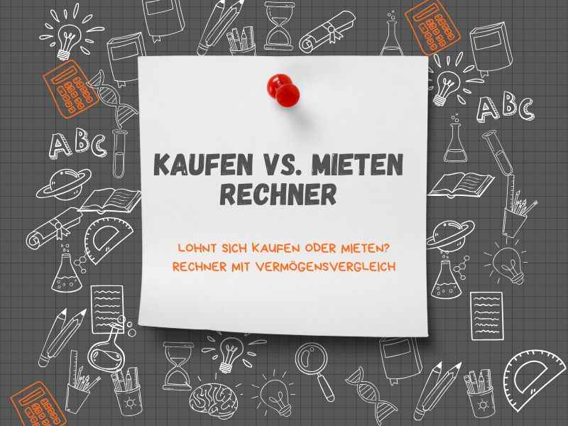 Kaufen vs. Mieten Rechner – Fairer Finanzvergleich bis Horizont