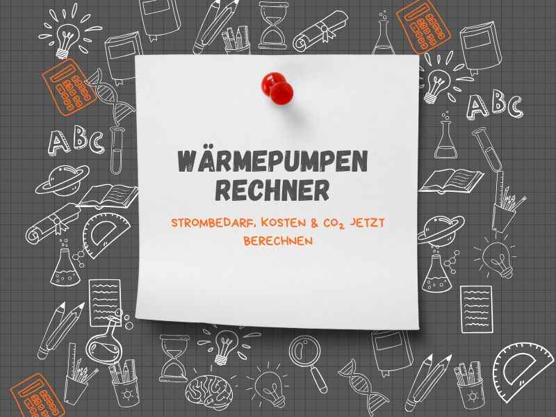Wärmepumpenrechner: Ermitteln Sie mit wenigen Angaben, wie effizient Ihre Wärmepumpe arbeitet – inklusive Strombedarf, jährlicher Kosten und CO₂-Bilanz. Der Wärmepumpenrechner berücksichtigt Gebäudedaten, Warmwasserverbrauch und JAZ/SCOP für realistische Ergebnisse.
