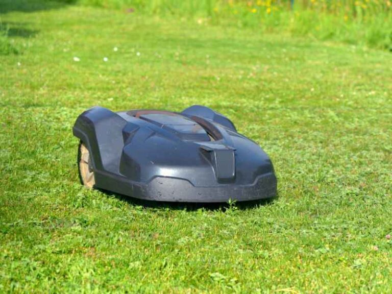Mähroboter auf einer Rasenfläche - Wie funktioniert ein Mährobter.